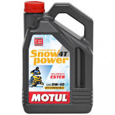 МOTUL Snow Power 4T 100% Synt.Ester, 0W40, ,для 4-хтактных, синтетика, 4л, Франция