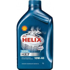 SHELL HELIX Diesel HX7, 10w-40, CF,  полусинтетика, 1л, Финляндия