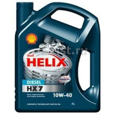 SHELL HELIX Diesel HX7, 10w-40, CF,  полусинтетика, 4л, Финляндия