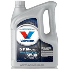 Valvoline SynPower, 5W30, моторное масло, синтетика,4л, Нидерланды