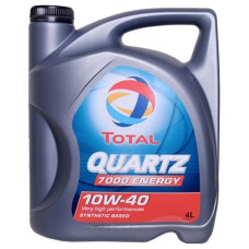 ТОТАL Quartz  7000, 10w-40,  полусинтетика, 4л, Франция