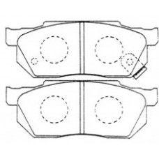 NiBK, Тормозные колодки дисковые, PN1212/PN1229, Япония