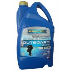 Ravenol Outboardoel 2T Mineral, для 2-хтактных, минеральное, 5л, Германия