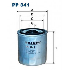 FILTRON, фильтр топливный,PP841(замена PP841/2)/WK817/3x,  Германия