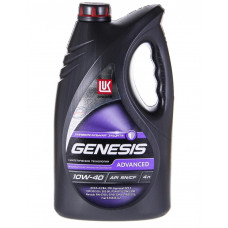 Лукойл Genesis Advanced, 10w40, SN/CF, моторное масло, полусинтетика, 4л,, Россия