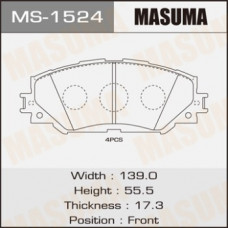 Masuma, Колодки дисковые,  MS-1524, аналог D2274, Япония