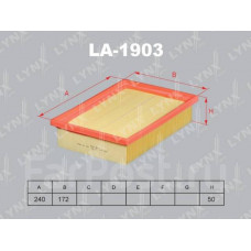 LYNX, фильтр воздушный, LA-1903/А52001, Япония