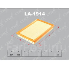 LYNX, фильтр воздушный, LA-1914/A1029, Япония
