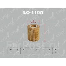 LYNX, Фильтр масляный, 1105-LO/HU815/2x, Япония