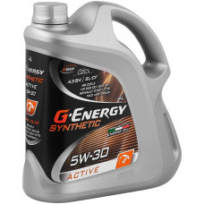 G-Energy 5W-30 Synthetic Active, SL/CF, синтетика, 4л, Россия