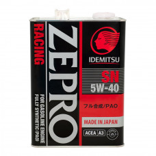 IDEMITSU ID ZEPRO RACING F-S, SN/CF, 5w-40, синтетика, 4л, Япония