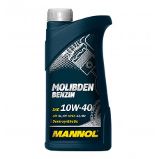 Mannol, 10w-40, Molibden Benzin, SL/CF полусинтетика, 1л, EU