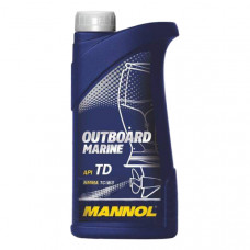 МАNNOL 2T Outboard Marinel TC-W3, для 2-хтактных, полусинтетика,1л, Германия