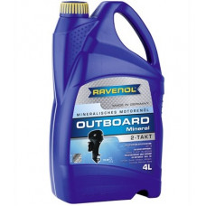 Ravenol Outboardoel 2T Mineral, для 2-хтактных, минеральное, 4л, Германия