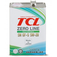 TCL Zero Line, 5W20, API SN/GF-5, моторное масло, синтетика, 4л, Япония