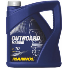 МАNNOL 2T Outboard Marinel TC-W3, для 2-хтактных, полусинтетика,4л, Германия