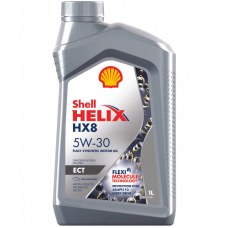 SHELL HELIX HX8 ЕСТ, 5w-30, SM/CF, синтетика, 1л, Финляндия