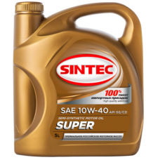 Sintec 10w-40, Супер, SG/CD полусинтетика, 5л. Россия