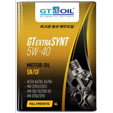 GT Extra Synt 5w40, SN/CF синтетика 4л Корея