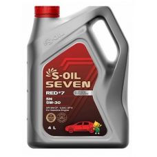 S-OIL7 5W-30 RED #7 SN,синтетика, 4л,