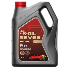 S-OIL7 5W-30 RED #9, SP,синтетика, 4л,