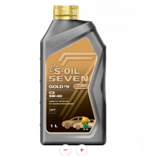 S-OIL7 5W-40 GOLD #9, A3/B4,синтетика, 1л,