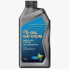 S-OIL 75w-90 GEAR LSD GL-5, 1л,