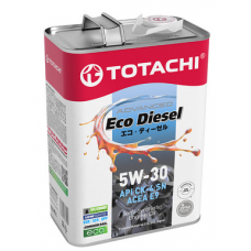 TOTACHI Eco DIESEL, 5W-30, CK-4/CJ-4/SN, полусинтетика, 1л, Япония