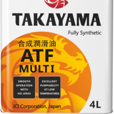 TAKAYAMA, ATF MULTI, масло для АКПП, синтетика, 4 л, Россия