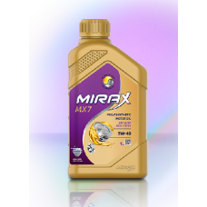 Mirax 5w-40, МХ7, SL/CF А3/В4 синтетика, 1л Россия