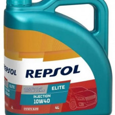 REPSOL ELITE INJECTION, 10w40 (A3/B4, SL/CF) полуcинтетическое, 4л, Испания