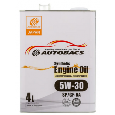 AUTOBACS 5w-30, Engine oil, SP/GF-6A синтетика, 4+1л , Сингапур