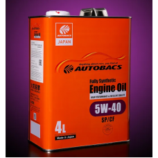 AUTOBACS 5w-40, Engine oil, FS SP/CF синтетика, 4л , Япония