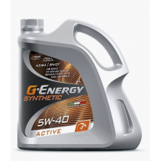 G-Energy 5W-40 Synthetic Active, SN/CF, синтетика, АКЦИЯ 4+1л, Россия