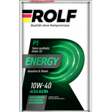 10w40 Energy SAE SL/CF ж/б полусинт, 4л. ROLF