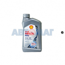 SHELL HELIX HX8, 5w-30, А3/В4, синтетика, 1л, Финляндия