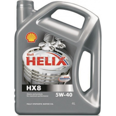 SHELL HELIX HX8, 5w-40, А3/В4, синтетика, 4л, Финляндия