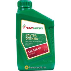 5w40, Татнефть Ультра Оптима SL/CF (п/с) 1л