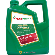 5w40, Татнефть Ультра Оптима SL/CF (п/с) 4л