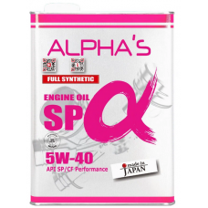 ALPHAS 5w-40, SP/CF ,синтетика, 4л ALPHAS Япония